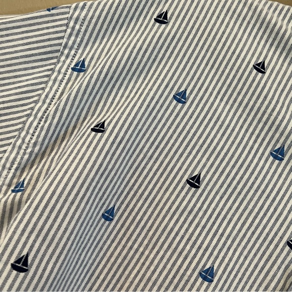 Brooks Brothers Blue and White Striped Casual Button Down Shirt - Picture 3 of 11